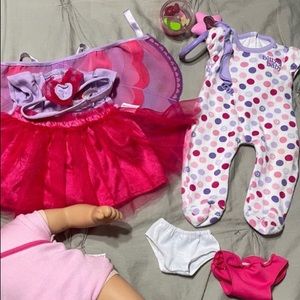 Bitty Baby clothing, doll not included.